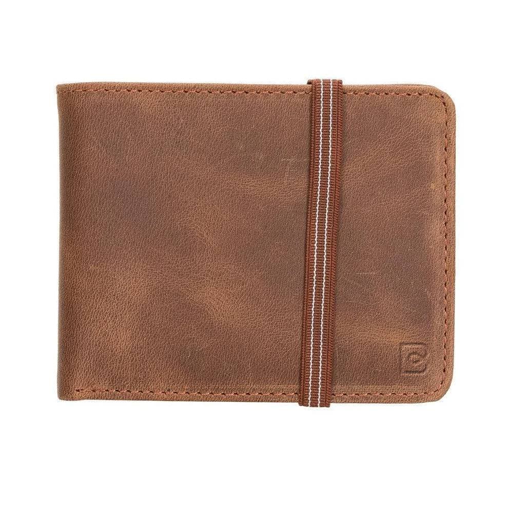 Yosef Genuine Leather Wallet Antic Brown Bouletta