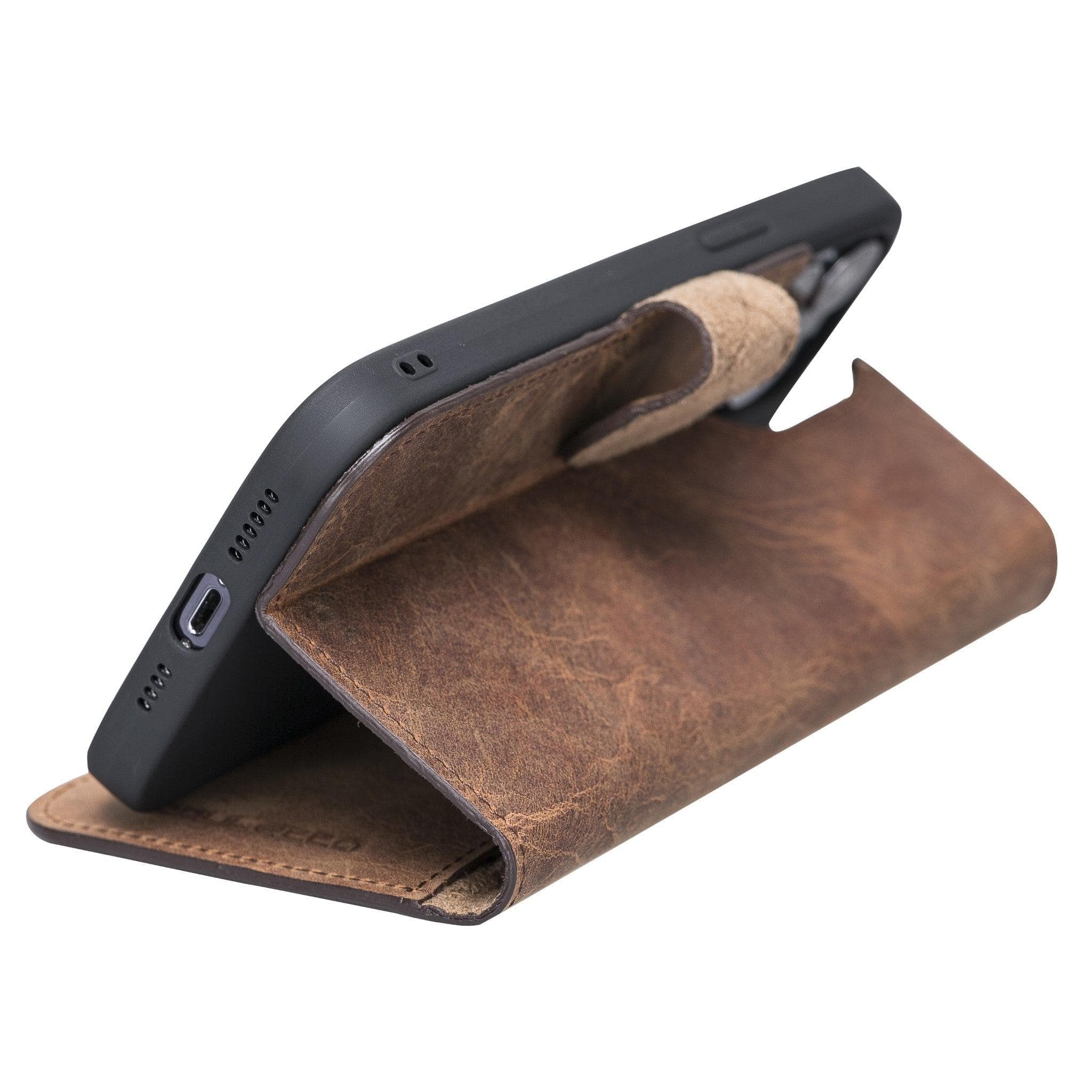 Apple iPhone 13 Series Non-Detachable Leather Wallet Case - WC Bouletta