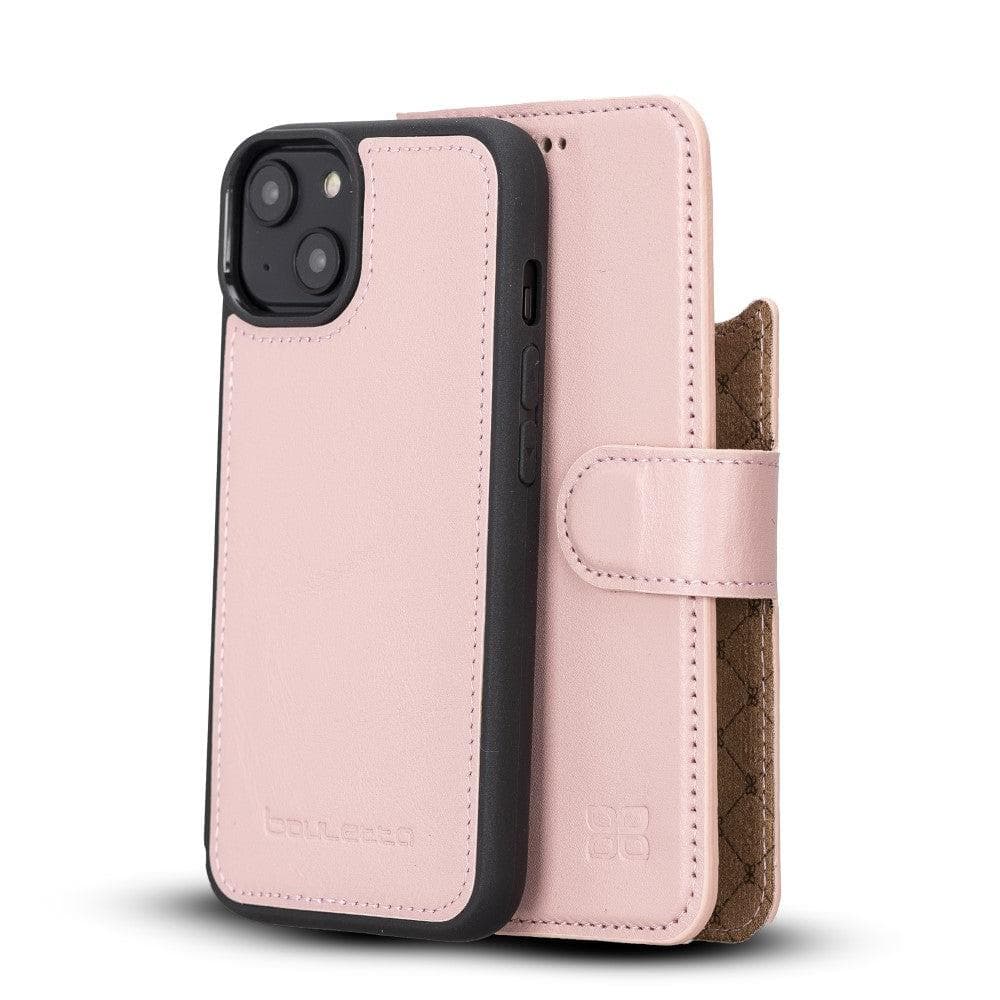 Apple iPhone 14 Series Detachable Leather Wallet Case Colorful - MW iPhone 14 Plus / Pink Bouletta LTD