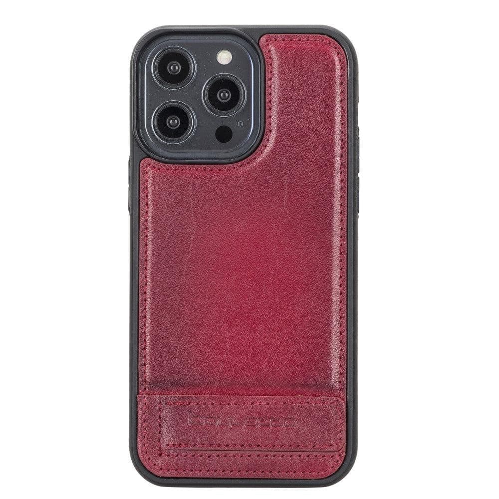 Apple iPhone 14 Series Leather Back Cover with Stand Bouletta LTD