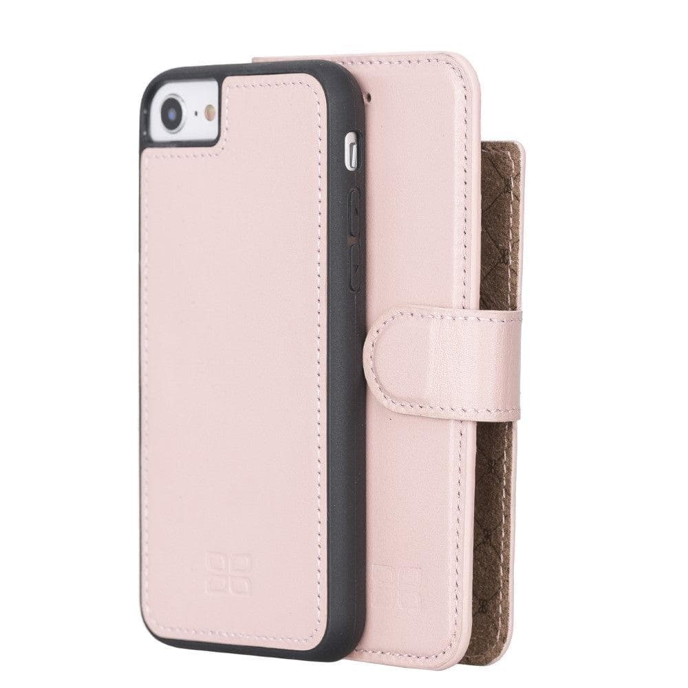 Apple iPhone 8 Series Detachable Leather Wallet Case - MW iPhone 8 / Seza Pink Bouletta LTD