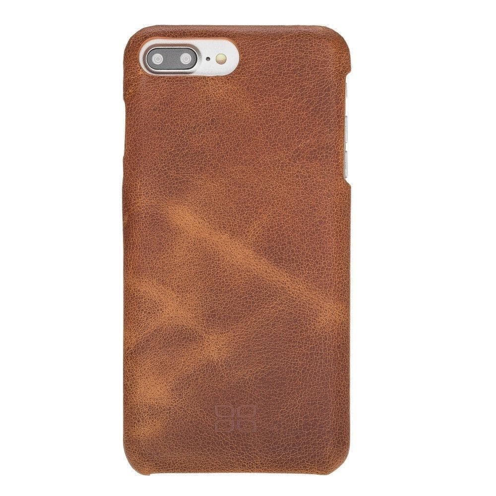 Apple iPhone 8 Series Fully Covering Leather Back Cover Case iPhone 8 / Tiguan Tan Bouletta LTD