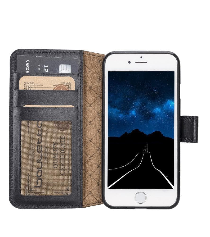 Apple iPhone SE Series Leather  Book Case Phone Cases iPhone SE 1st Genaration / Black Bouletta LTD