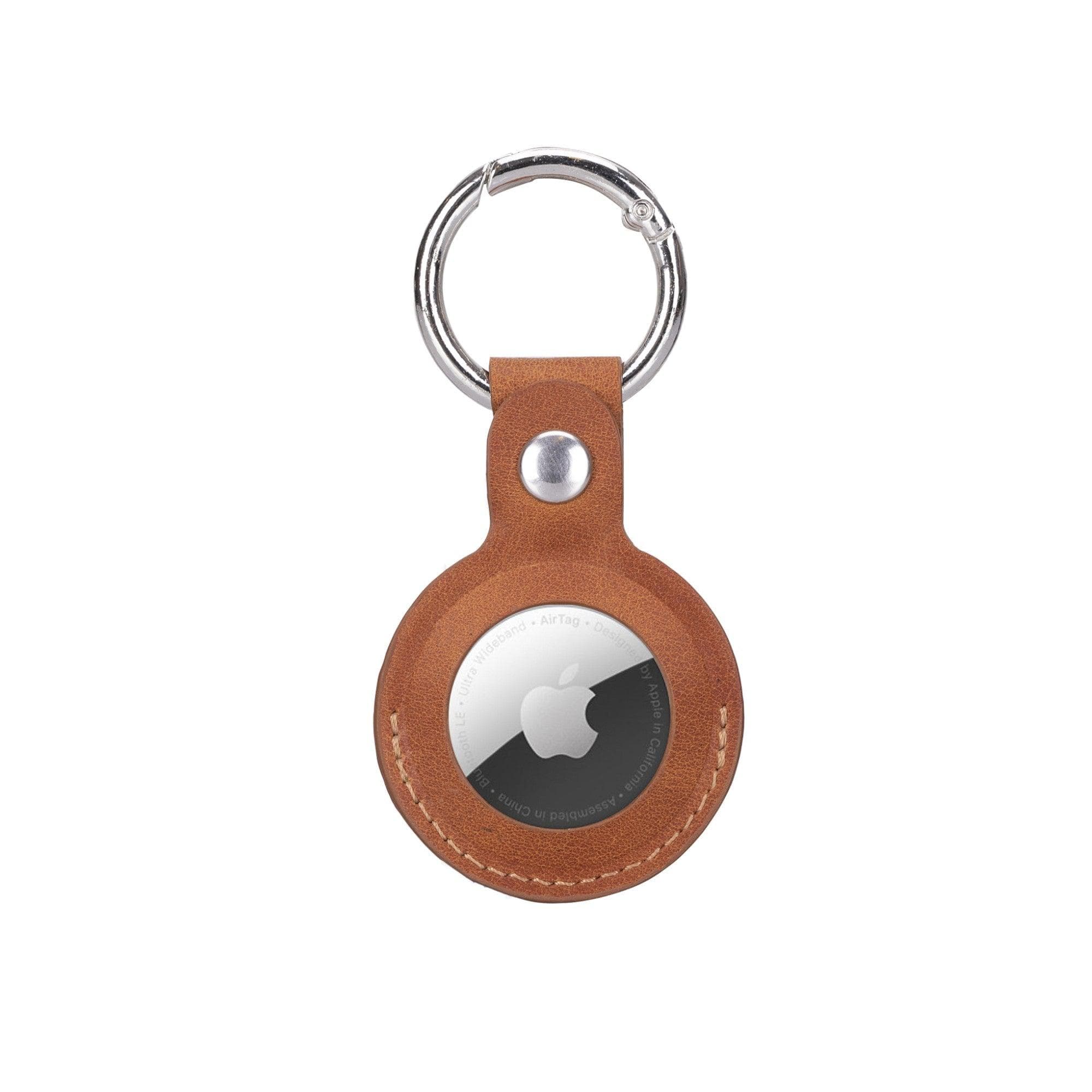 Arta Genuine Leather Keychain for Apple Airtag Tiguan Tan / Leather Bouletta LTD