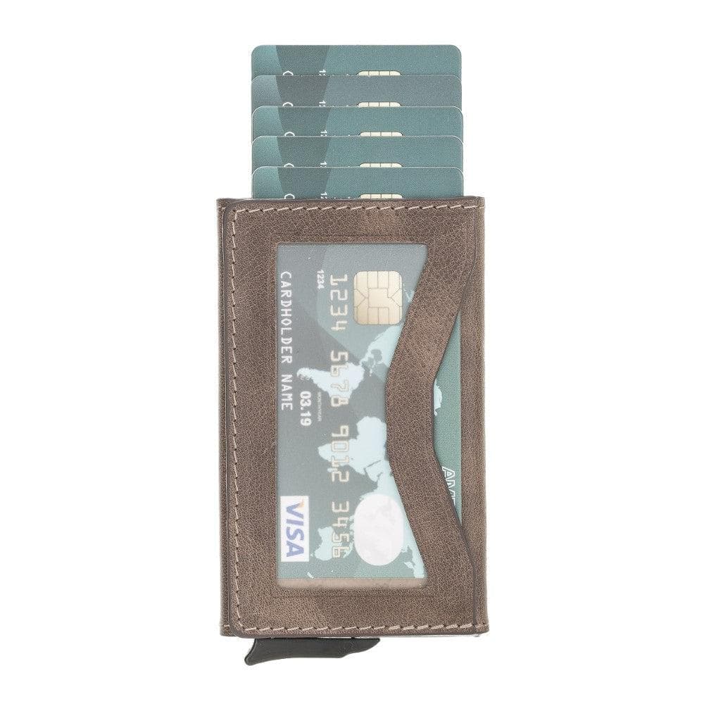 Austin Leather Mechanical Card Holder Bouletta