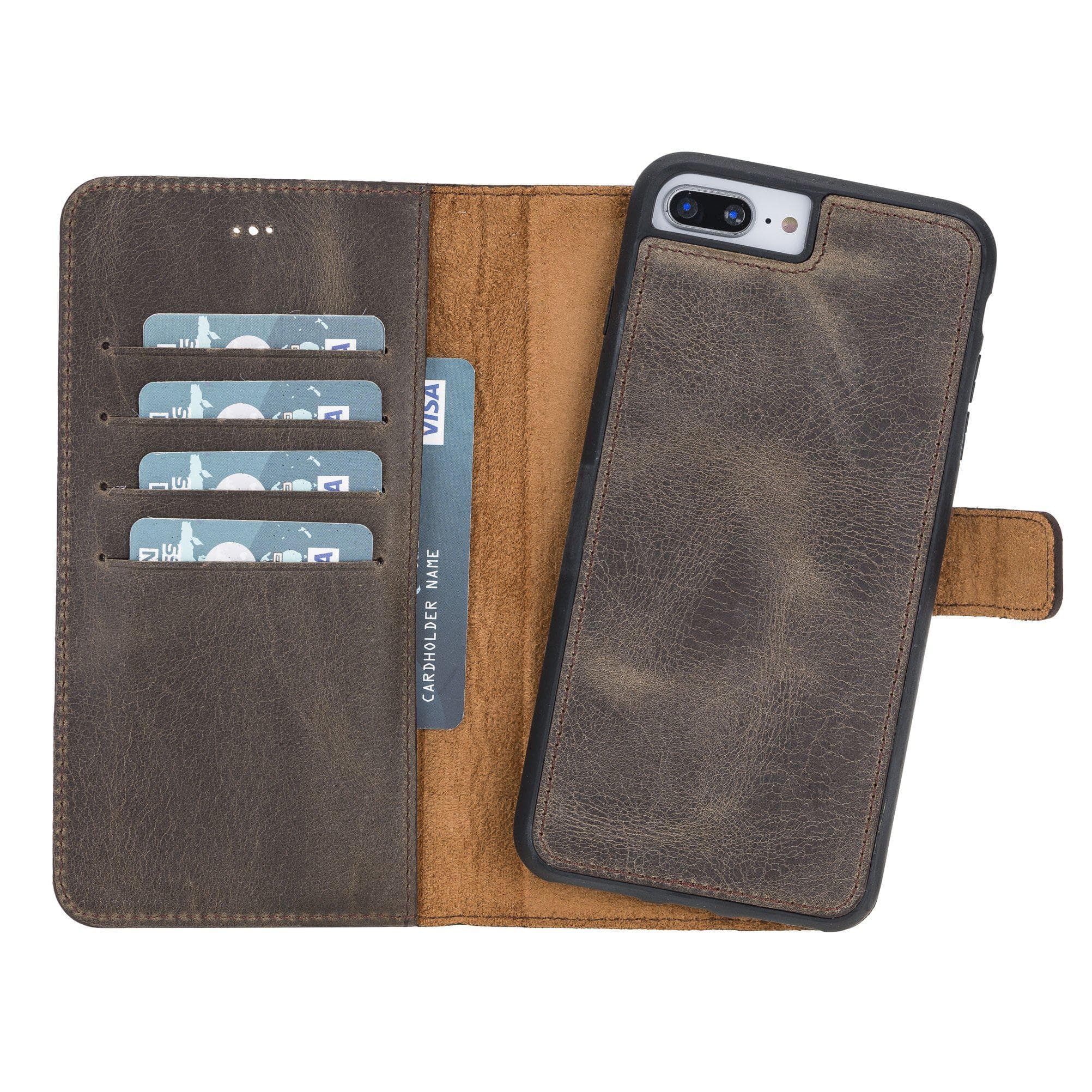 B2B - Apple iPhone 7 Plus/8 Plus Detachable Leather Case RO6 Bouletta B2B
