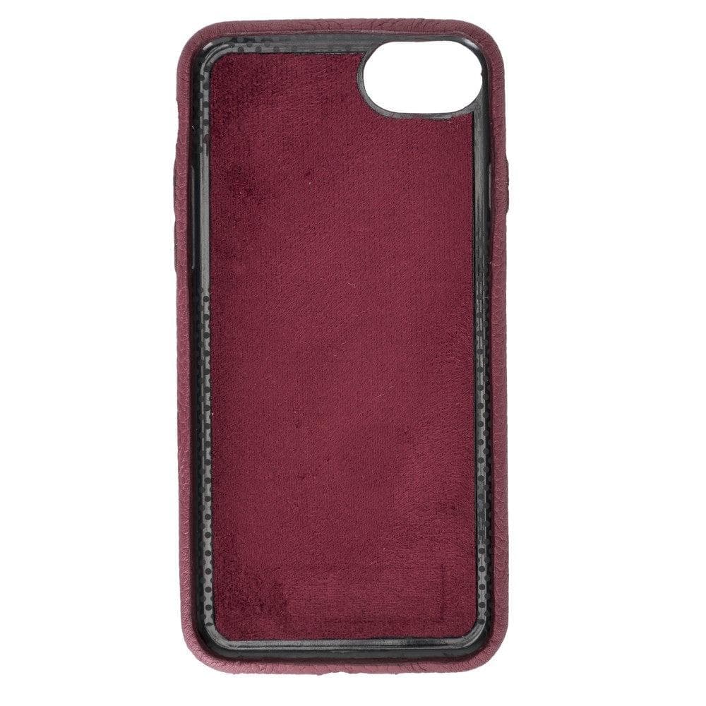 B2B - Apple iPhone SE/8/7 Series Leather Case / RC-CC - Rock Cover Card Holder Flother Red Bouletta B2B