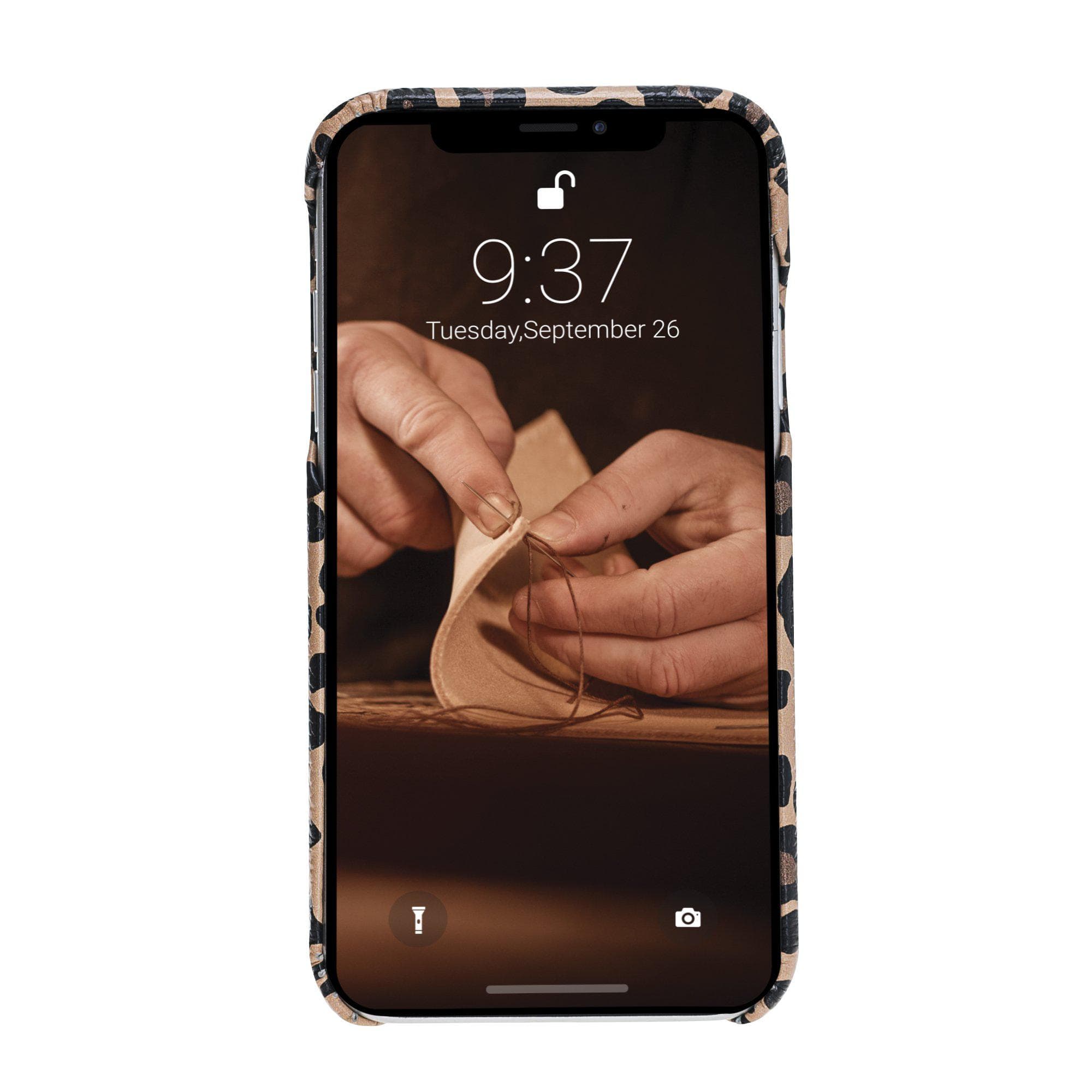 B2B - Apple iPhone X/XS Leather Case / F360 Cover CC LEO Bouletta B2B