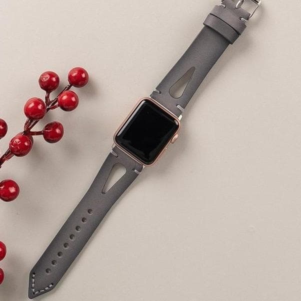 Leather Apple Watch Bands - BA2 Style Drop Cut Bouletta