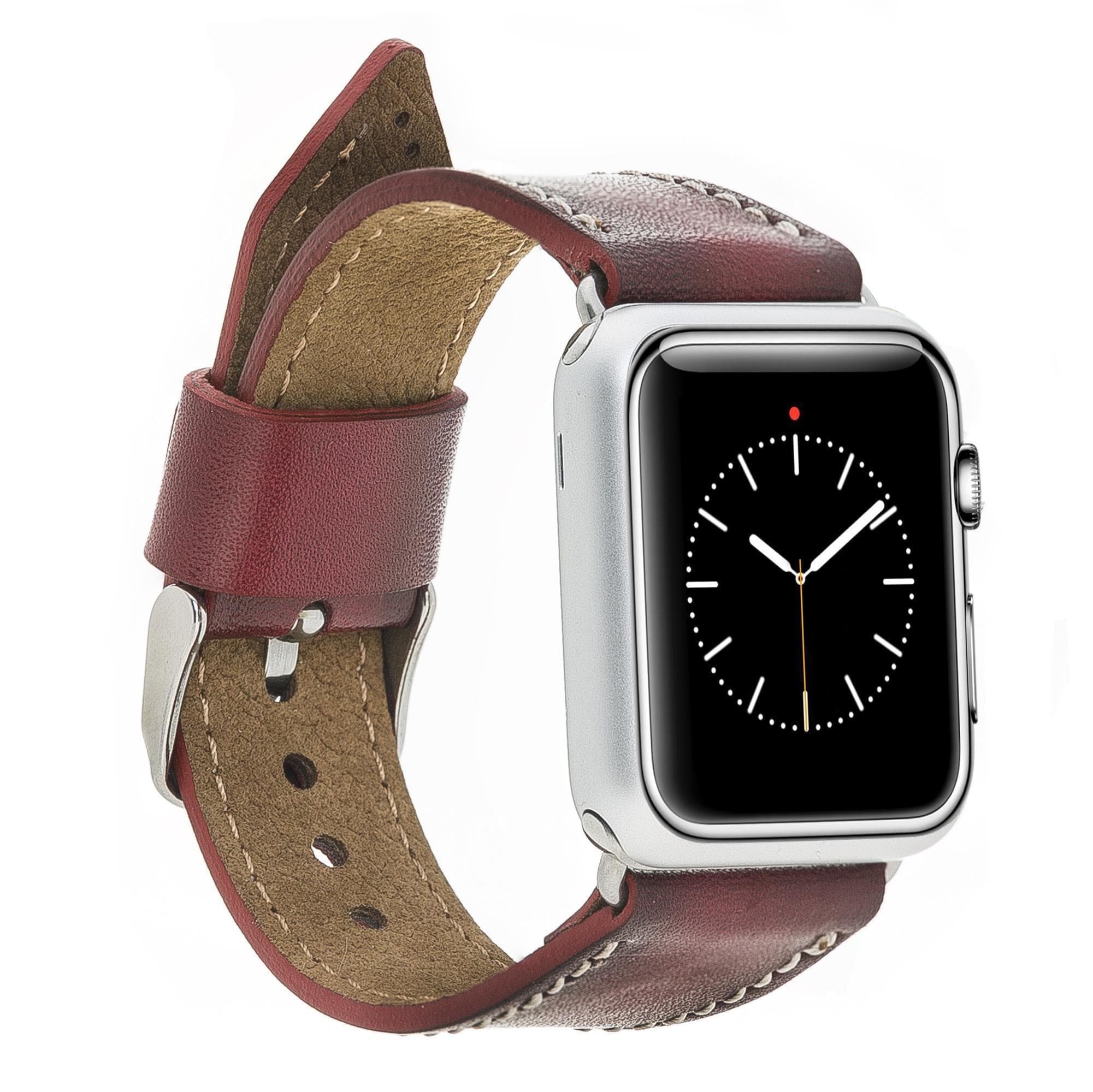 B2B - Leather Apple Watch Bands - Classic Style SM25 Bouletta B2B