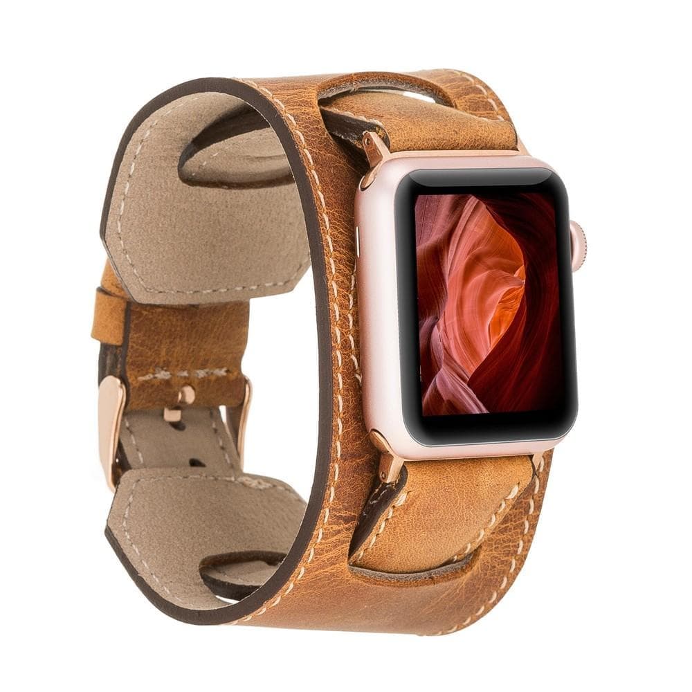 B2B - Leather Apple Watch Bands - Cuff Style G19 Bouletta B2B
