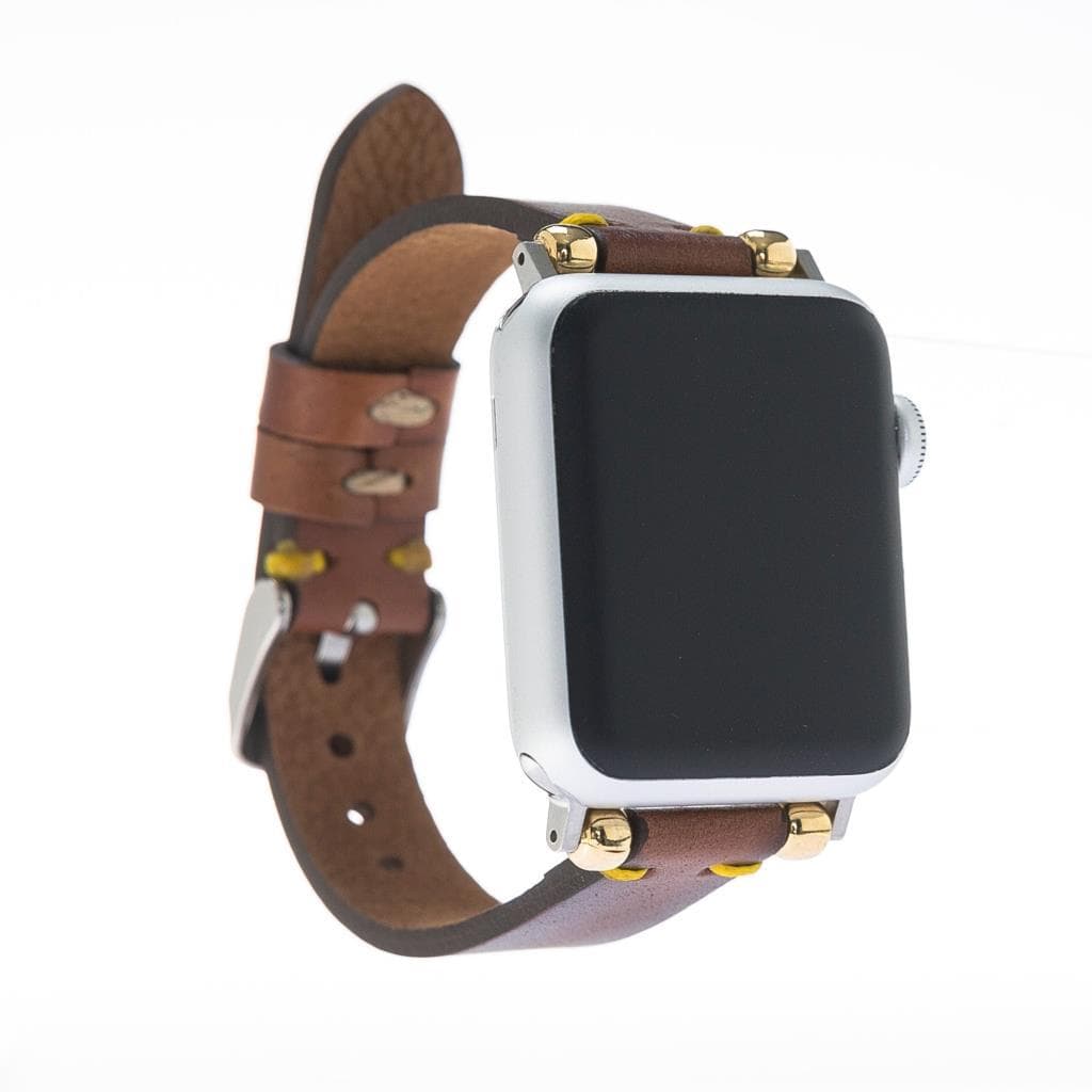 B2B - Leather Apple Watch Bands - Ferro Seamy Style RST2EF Bouletta B2B