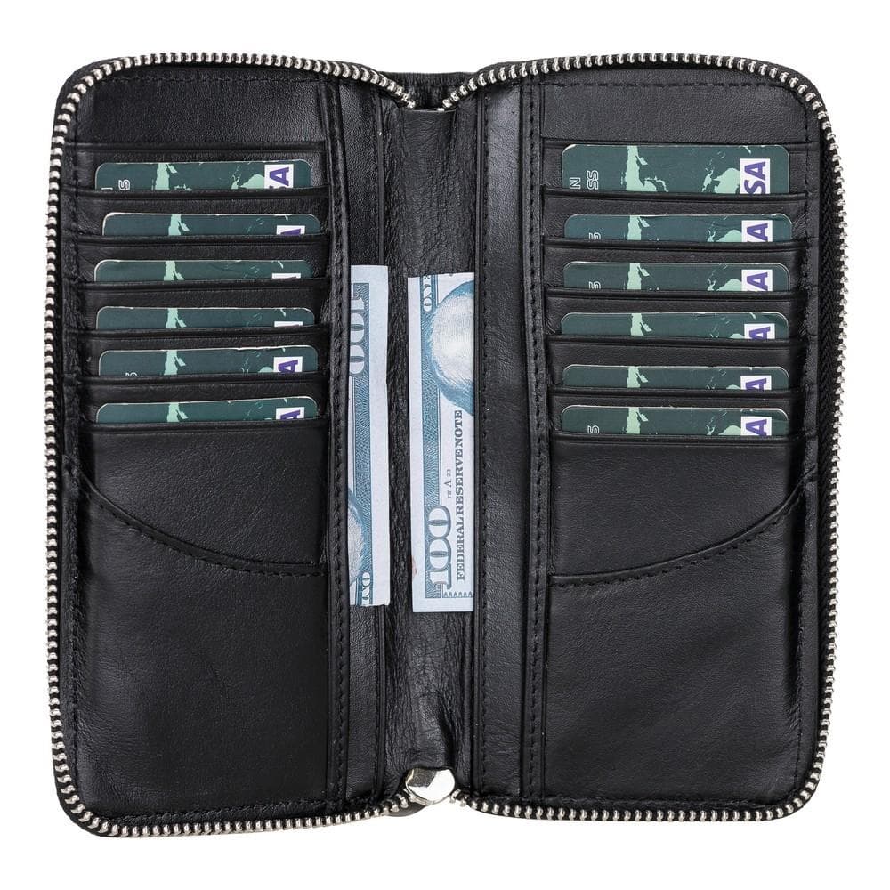 B2B - Ovis Universal Leather Wallet Case 6.5" RST1 Bouletta B2B
