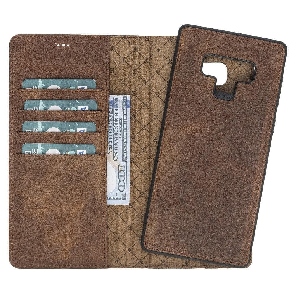 B2B - Samsung Galaxy Note 9 Series Detachable Leather Case / MW Samsung Note 9 / Antic Brown Bouletta B2B