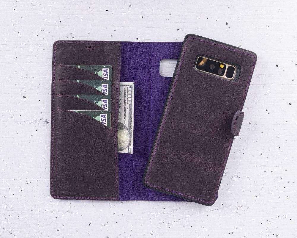 B2B - Samsung Galaxy Note 9 Series Detachable Leather Case / MW Samsung Note 9 / Antic Purple Bouletta B2B