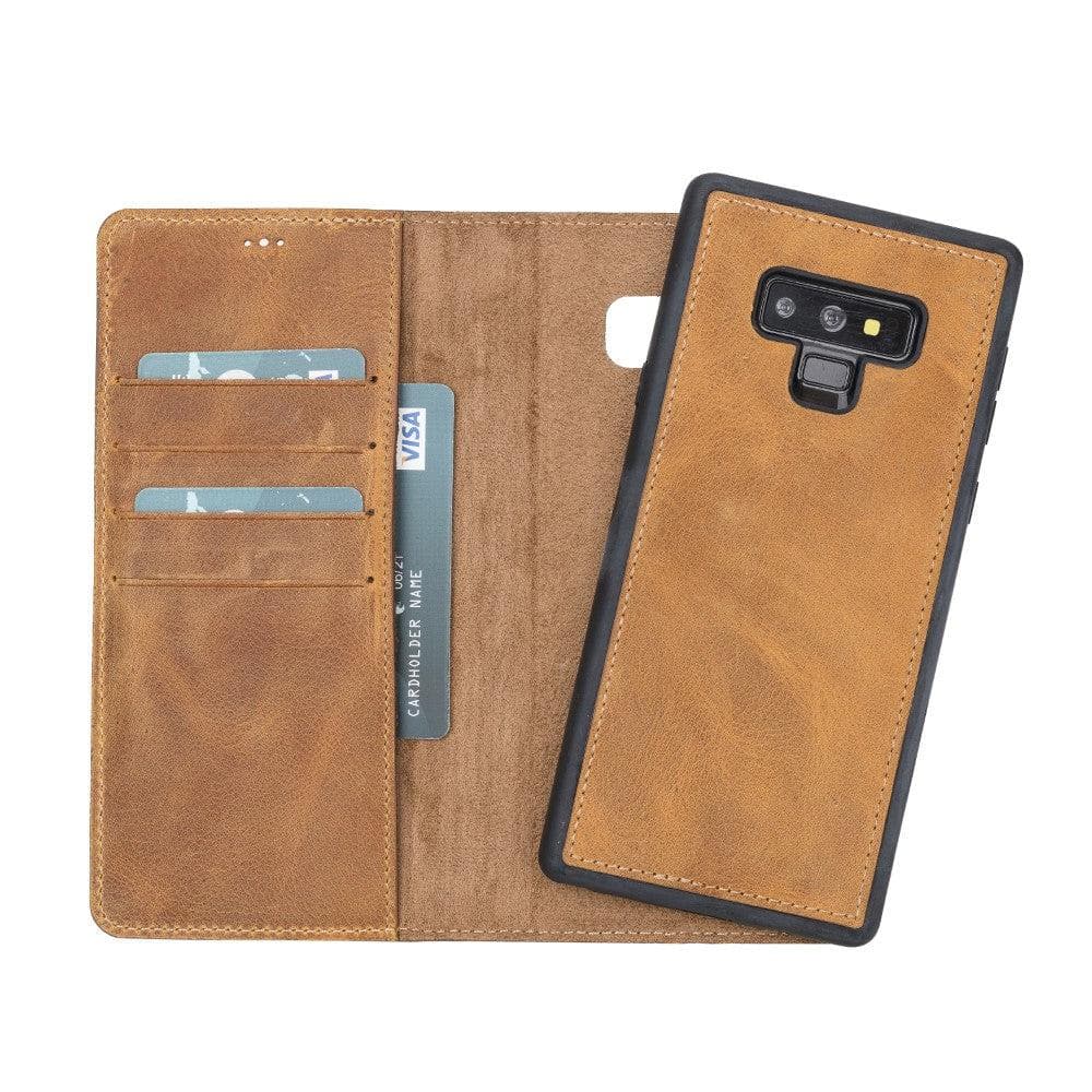 B2B - Samsung Galaxy Note 9 Series Detachable Leather Case / MW Samsung Note 9 / Antic Tan Bouletta B2B