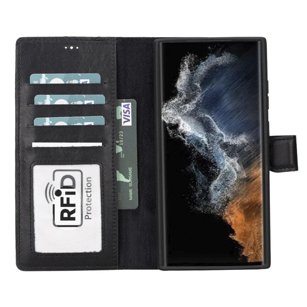 B2B - Samsung S23 Series Detachble Leather Magic Wallet Case Bouletta