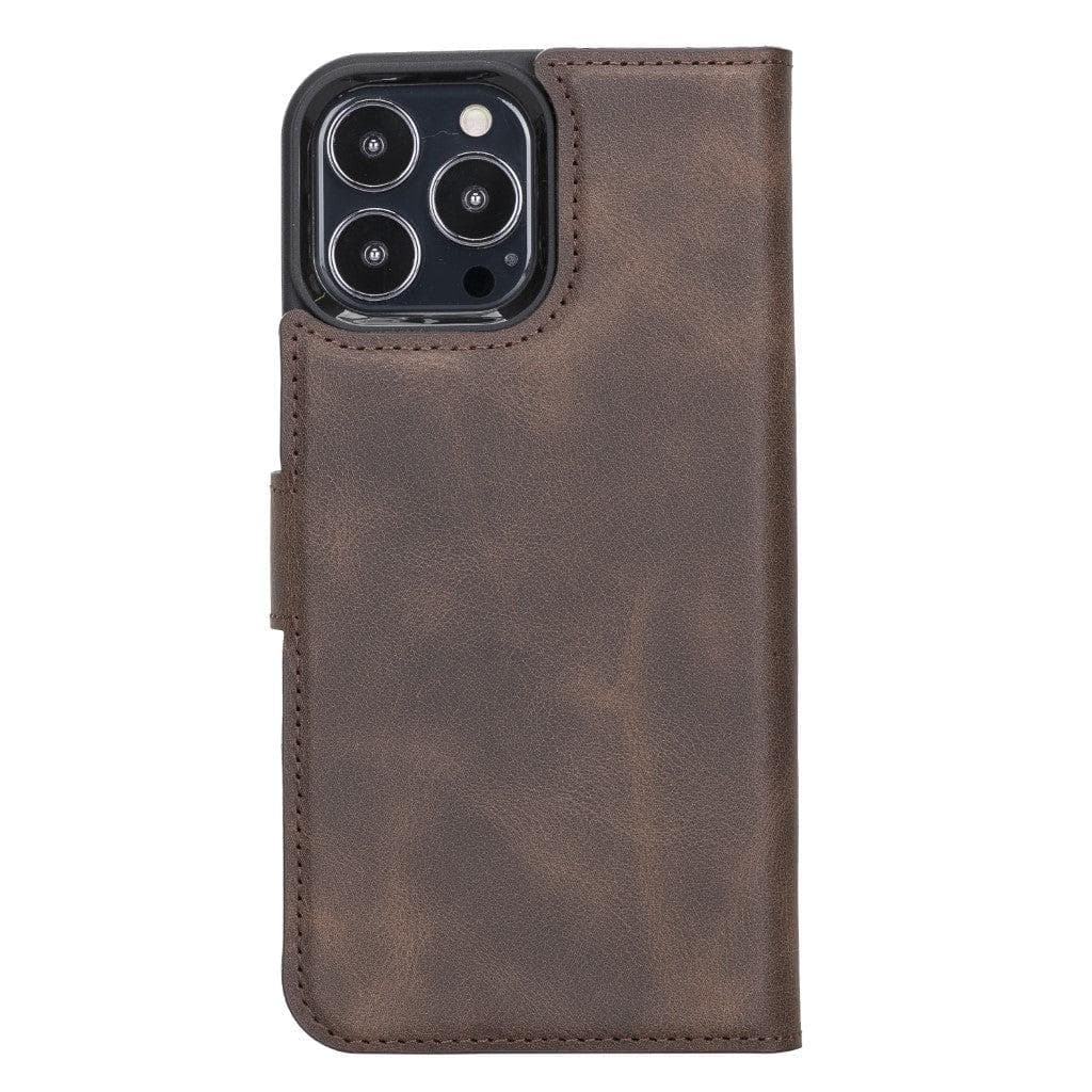 Съемный кожаный чехол-бумажник Apple iPhone 13 Series — MW