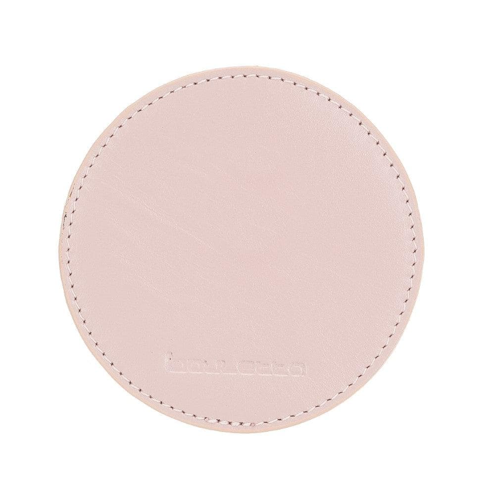Divine Geniun Leather Handmade Cup Coaster Pink Bouletta