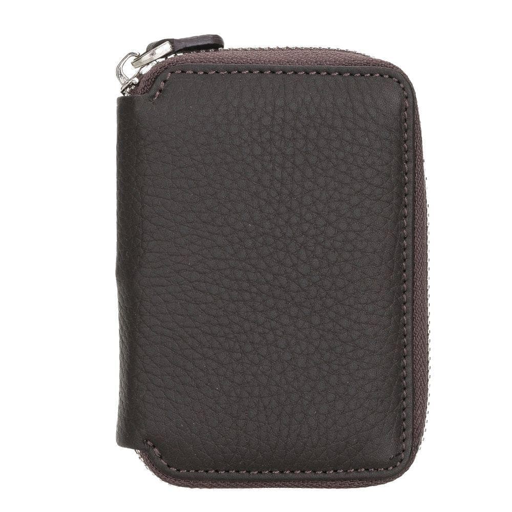 Elvis Leather Credit Card Holder - Zip Wallet Type Bouletta Shop