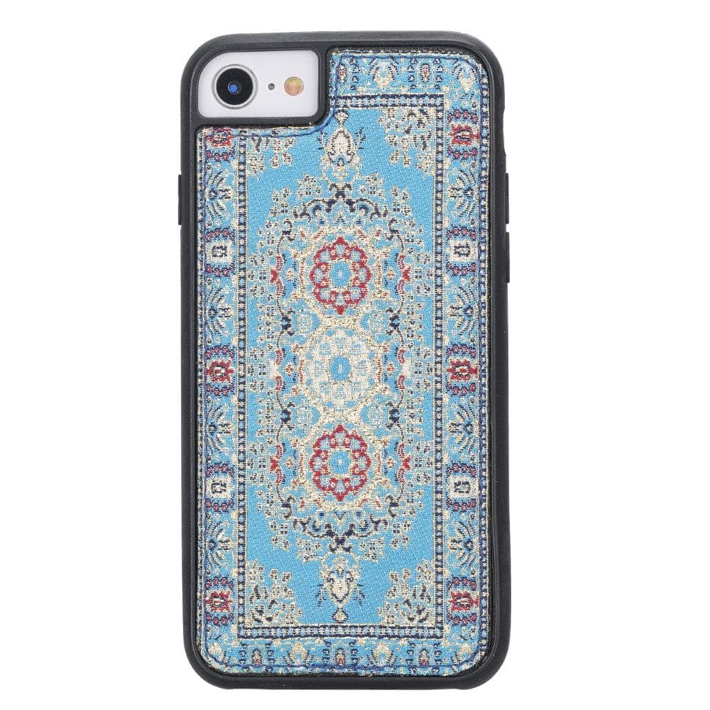 Flexible Genuine Leather Back Cover for Apple iPhone 7 Series iPhone 7 / Motif Turquoise Bouletta LTD