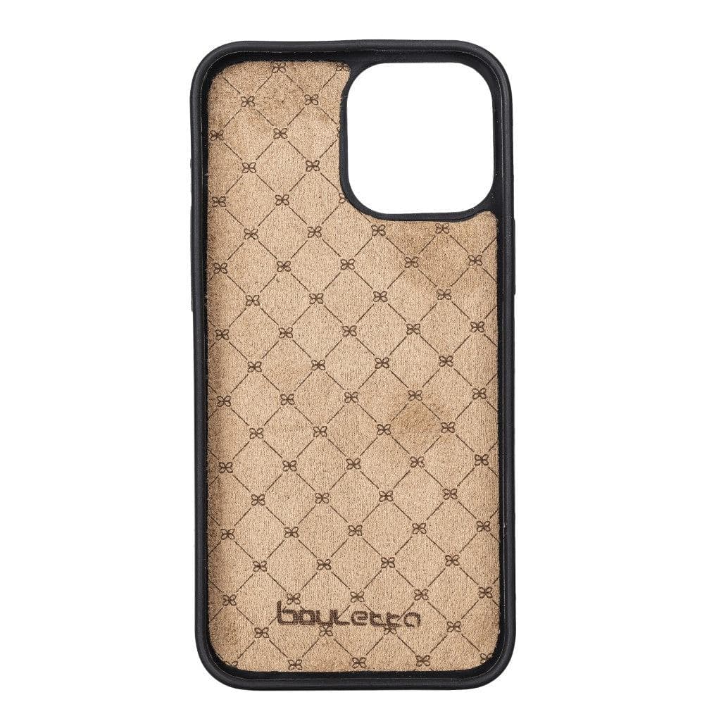 Bouletta Ltd Flexible Leather Back Cover with Card Holder for iPhone 13 Series iPhone 13 Pro Max / Antic Tan / Leather