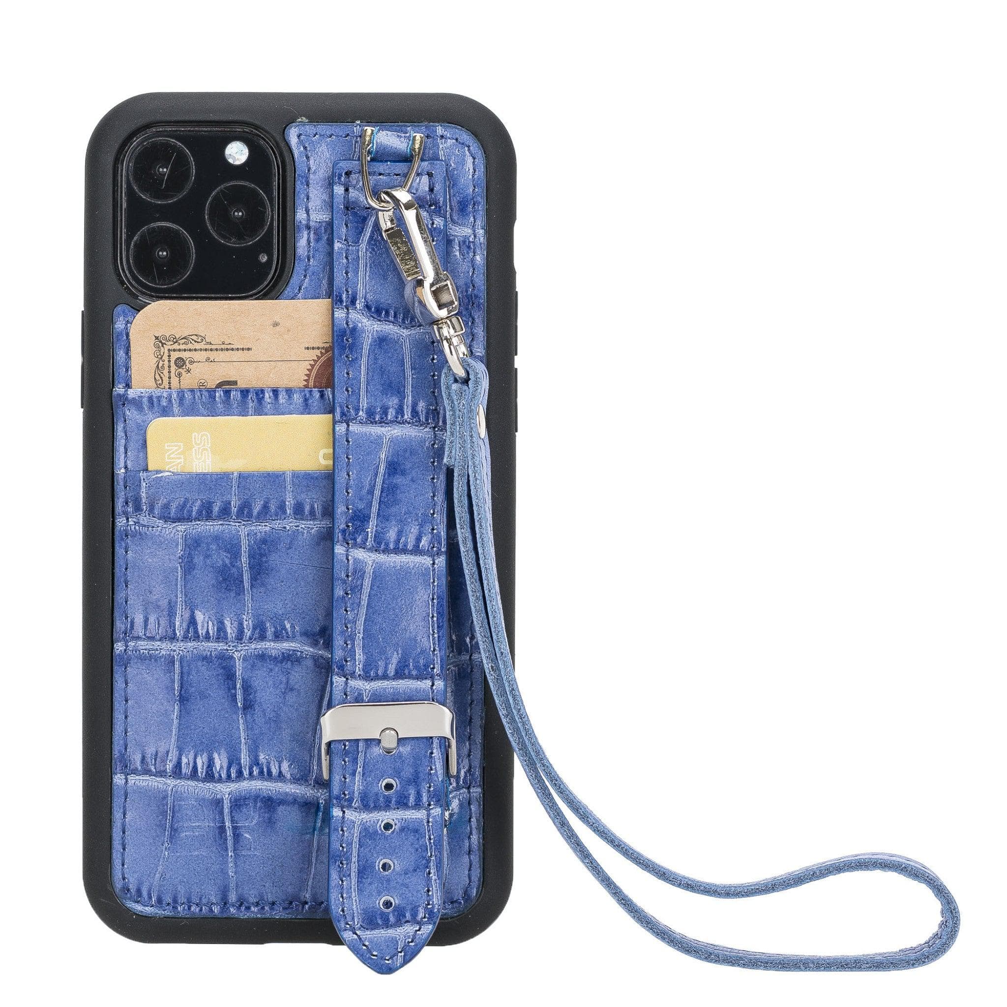 Flexible Leather Back Cover with Hand Strap for iPhone 11 Series Bouletta LTD