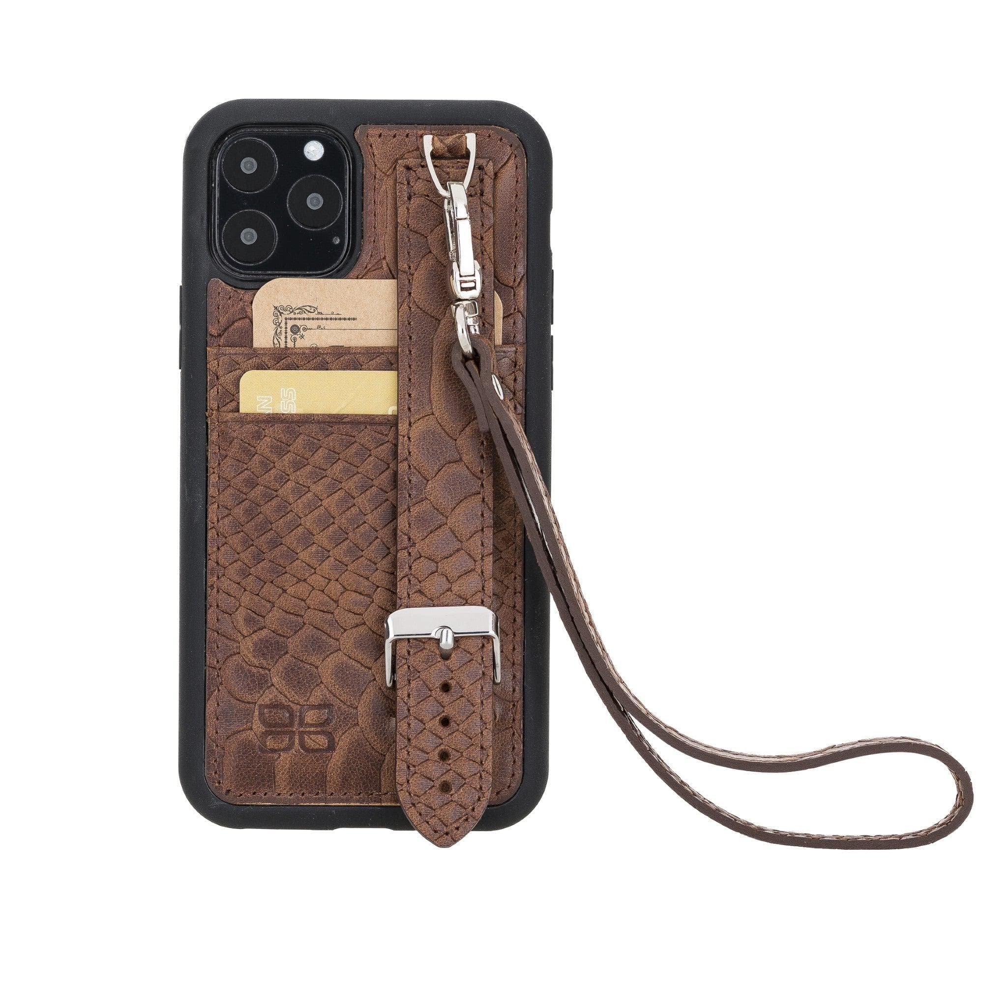 Flexible Leather Back Cover with Hand Strap for iPhone X Series Bouletta LTD
