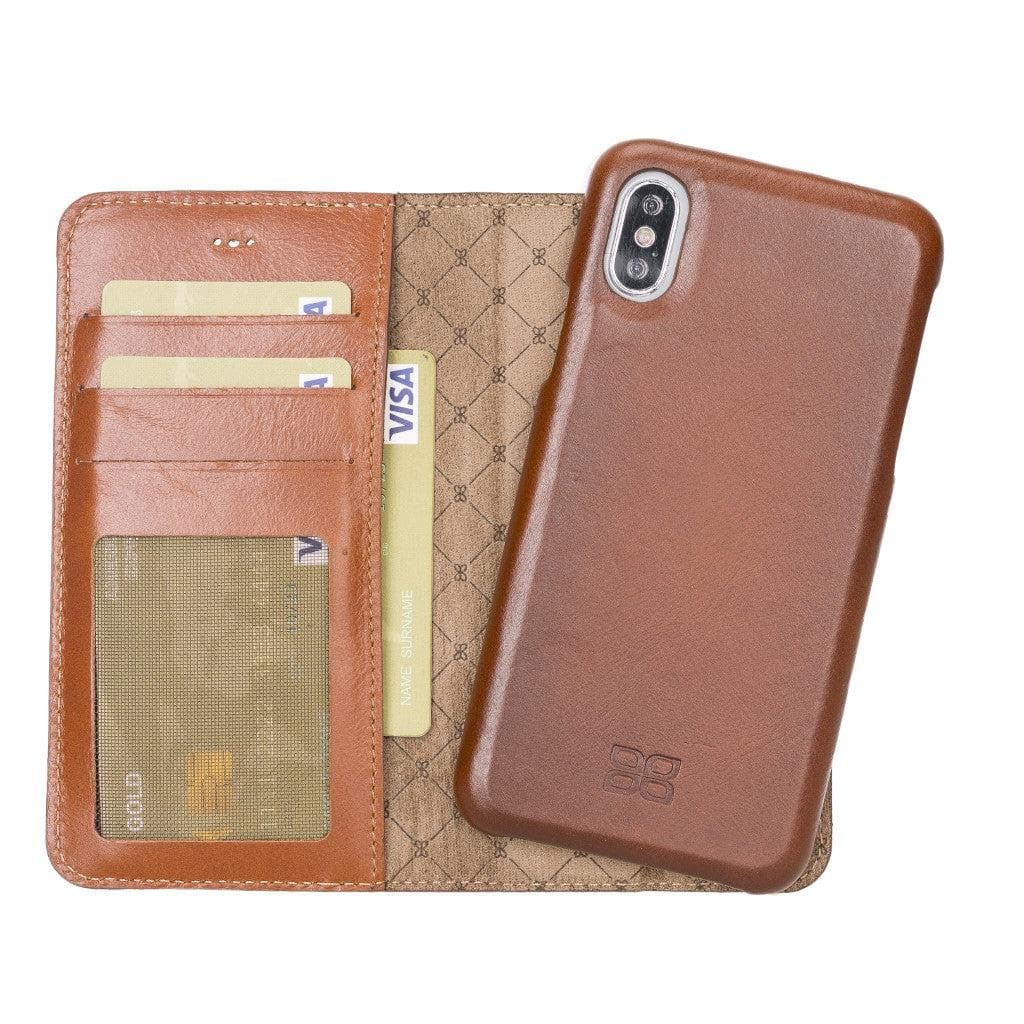 Full Leather Coating Detachable Wallet Case for Apple iPhone X Series Bouletta LTD