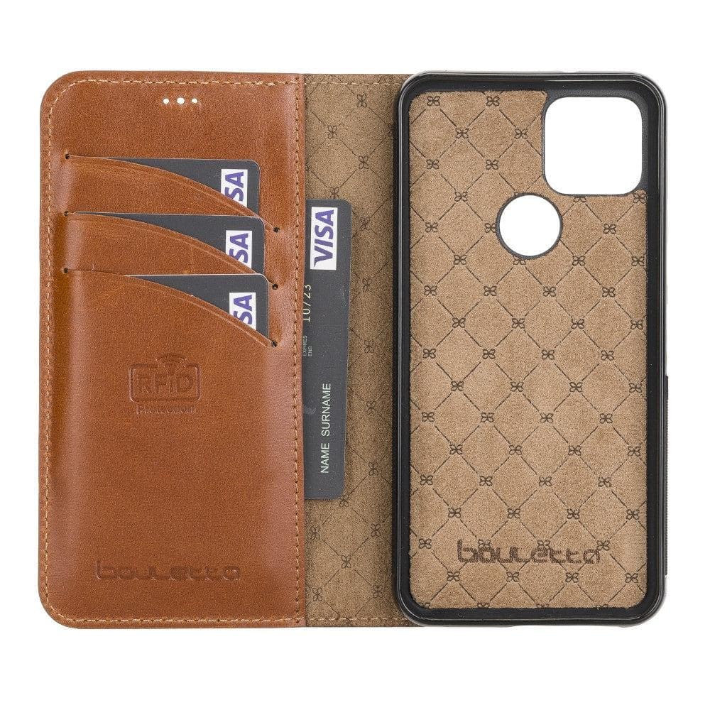 Google Pixel Detachble Magnetic Wallet Leather Case Google Pixel / Rustic Tan Bouletta LTD