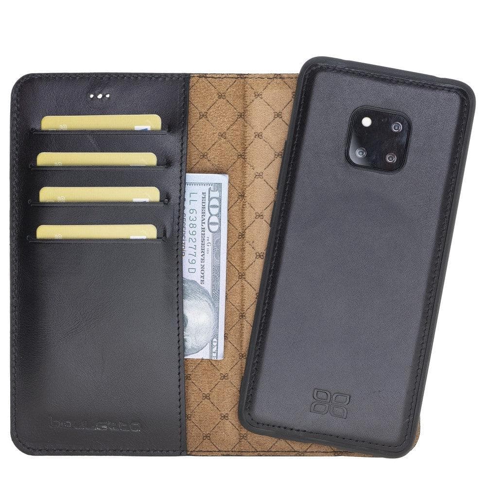Huawei Mate 20 Leather Magnetic Leather Case Black Bouletta