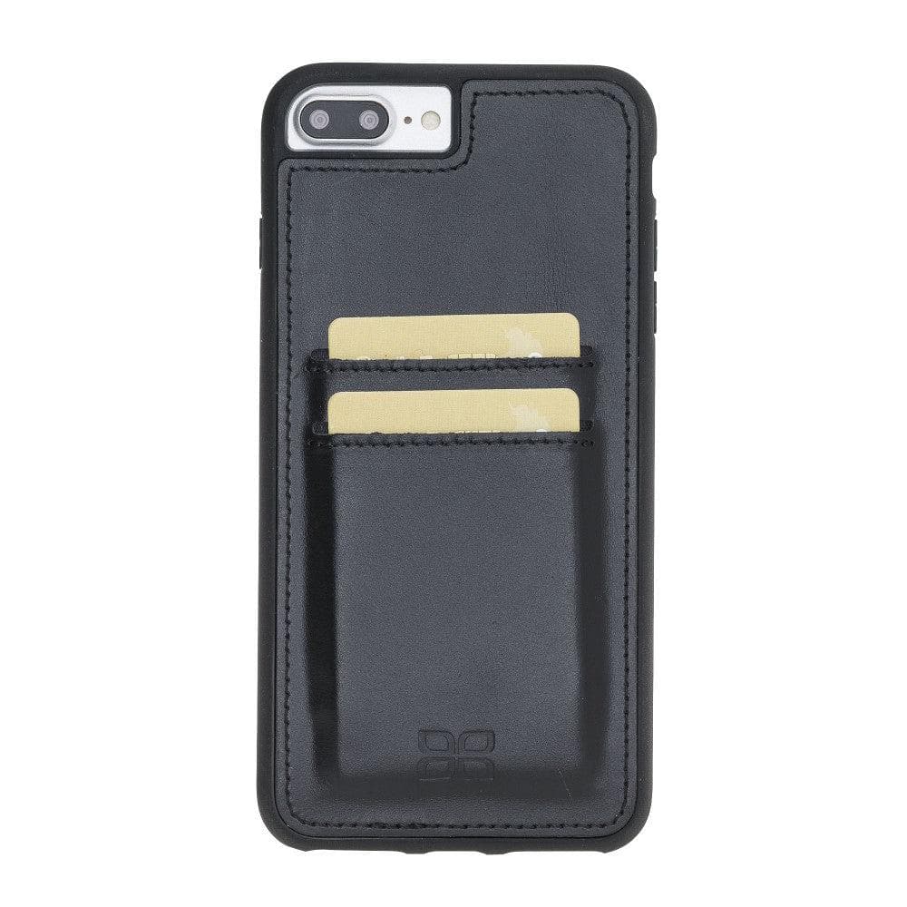 iPhone 7 Series Flexible Leather Back Cover with Card Holders iPhone 7 / Black Bouletta LTD