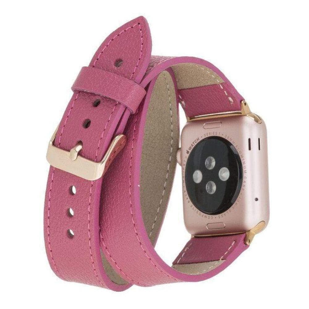 Lancaster Double Tour Classic Apple Leather Watch Strap Bouletta