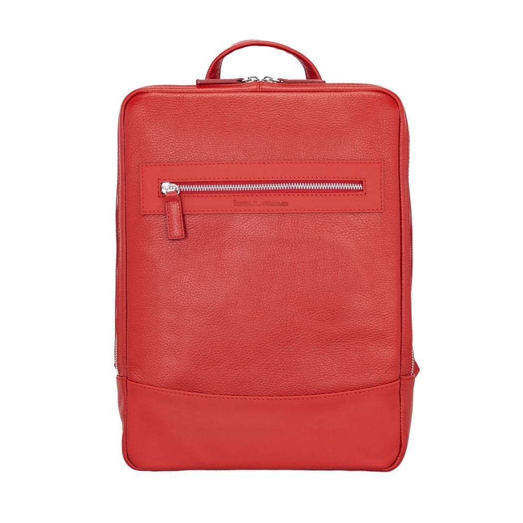 Marlow Leather Backpack Red Bouletta Shop
