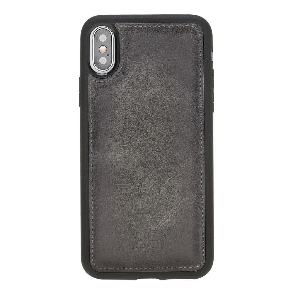 Apple iPhone XS Leather Case shops in Black