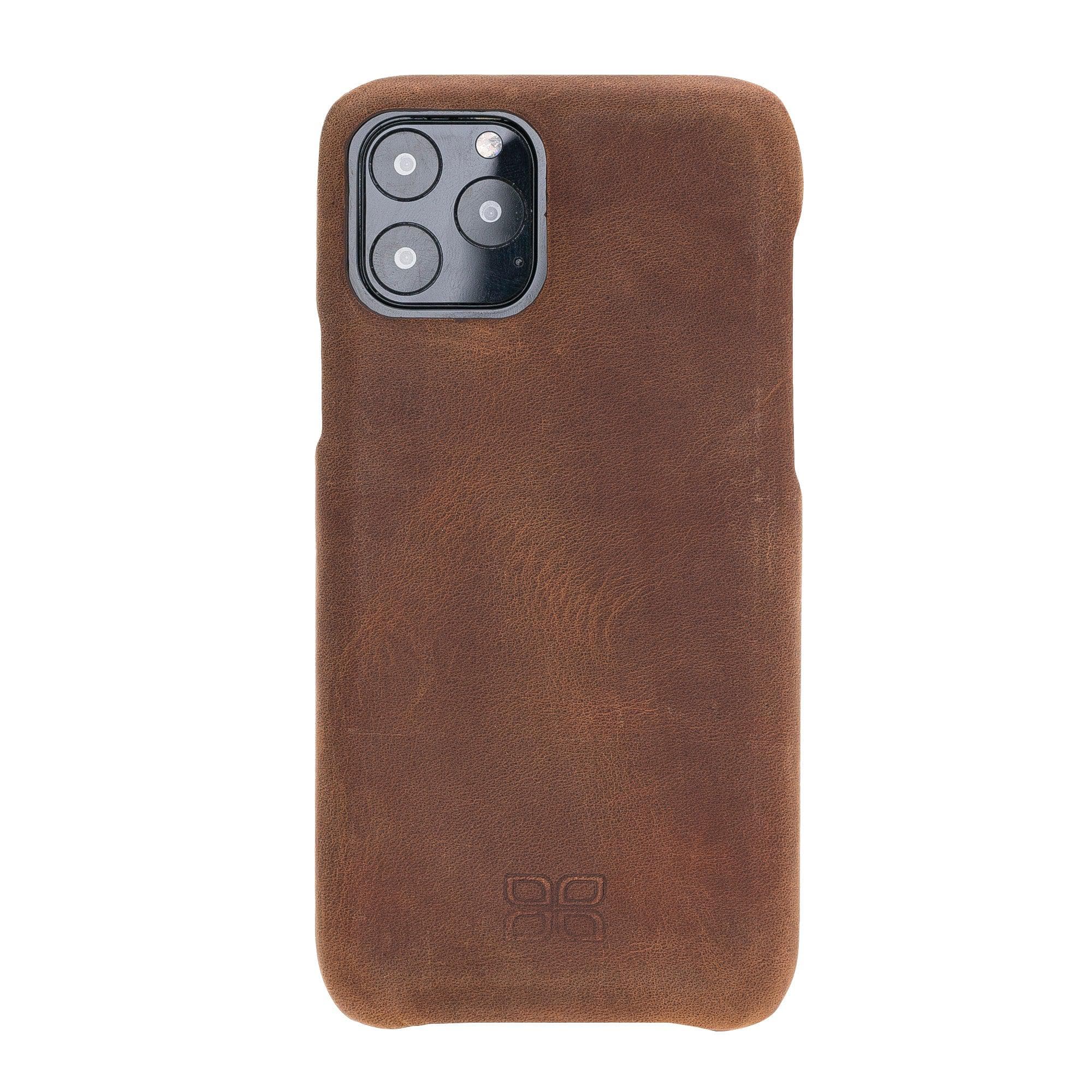 Bouletta Fully Leather Back Cover for Apple iPhone 11 Series iPhone 11 Pro / Antic Brown Bouletta LTD