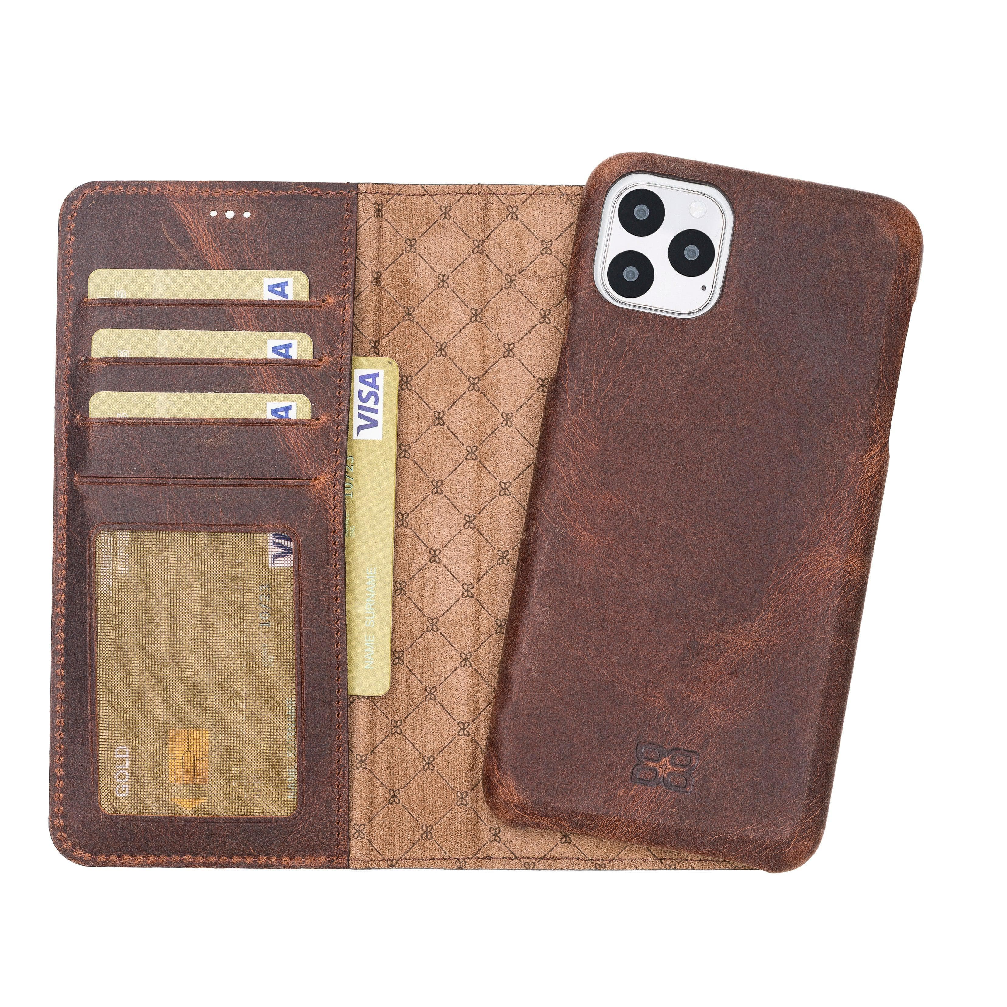 Retro Leather Wallet Case for Apple iPhone Series