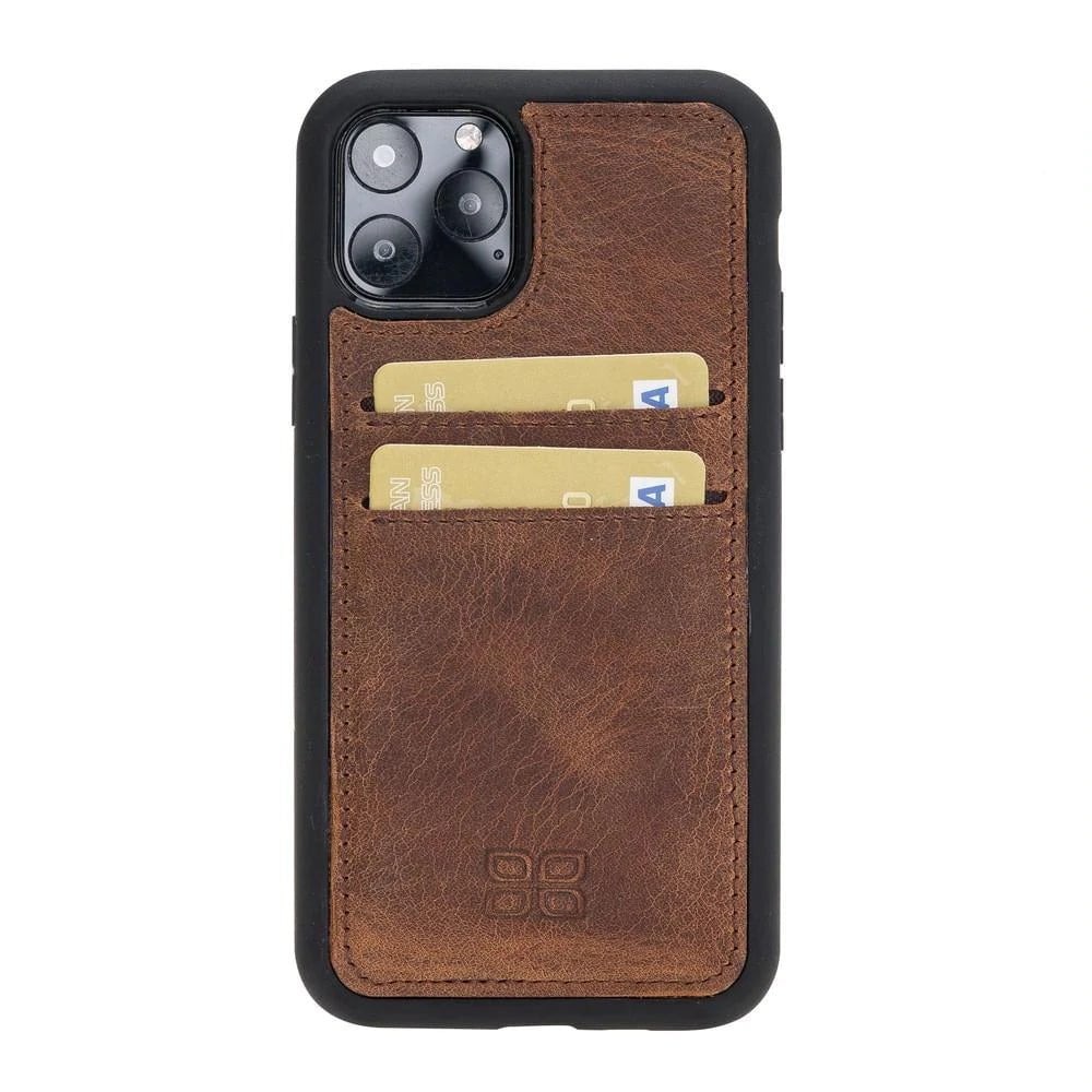 Bouletta Flexible Leather Back Cover With Card Holder for iPhone 11 Series iPhone 11 Pro / Brown Bouletta LTD