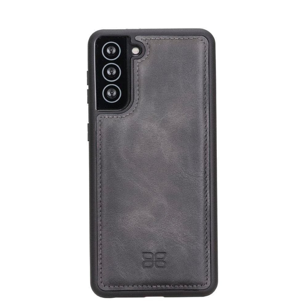 Flex Cover Back Leather Cases for Samsung Galaxy S21 Series S21 Plus 6.7" / Gray Bouletta LTD