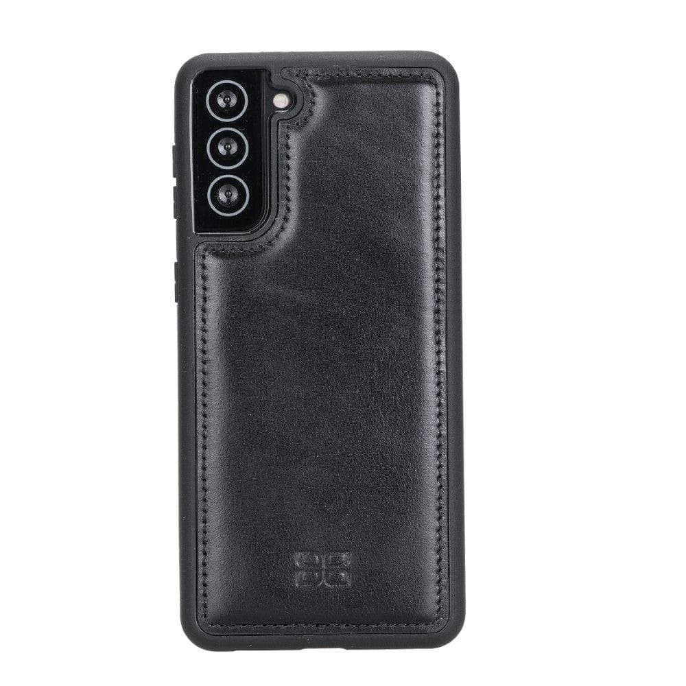 Flex Cover Back Leather Cases for Samsung Galaxy S21 Series S21 Plus 6.7" / Black Bouletta LTD