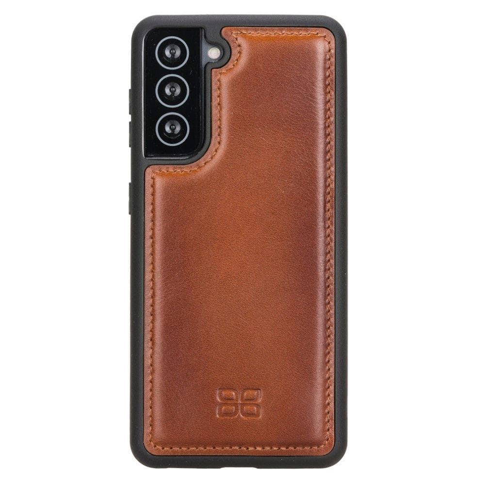 Flex Cover Back Leather Cases for Samsung Galaxy S21 Series S21 6.2" / Tan Bouletta LTD