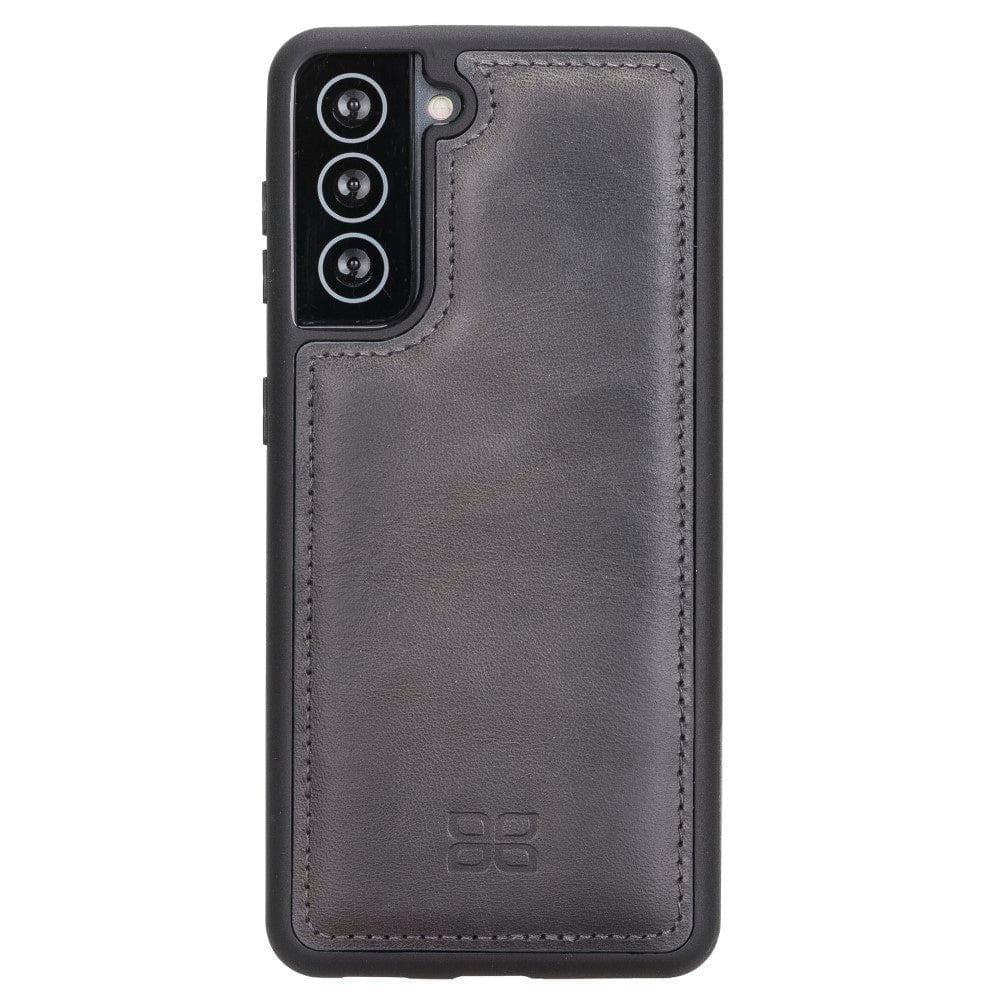 Flex Cover Back Leather Cases for Samsung Galaxy S21 Series S21 6.2" / Gray Bouletta LTD