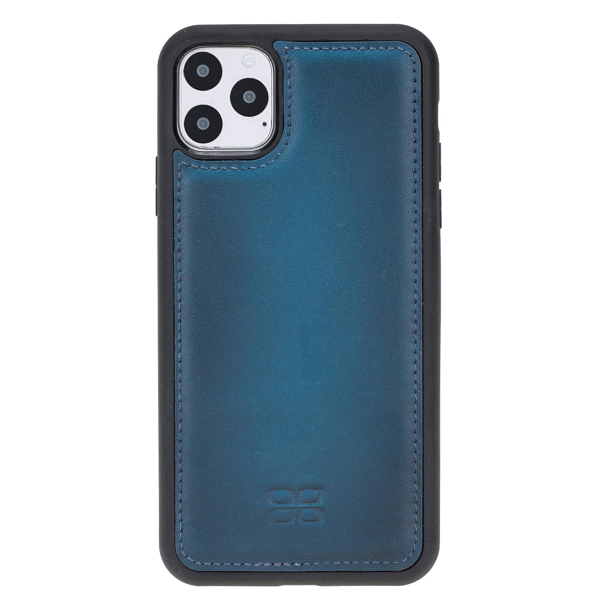 Flex Cover Leather Back Cover Case for Apple iPhone 11 Series iPhone 11 Promax 6.5" / Blue Bouletta LTD