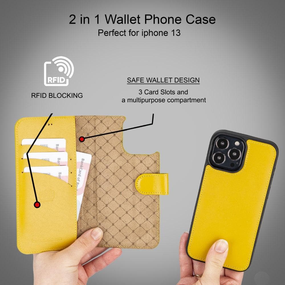 iPhone 13 Series - Camera Protection Leather Flip Case – Boldacc