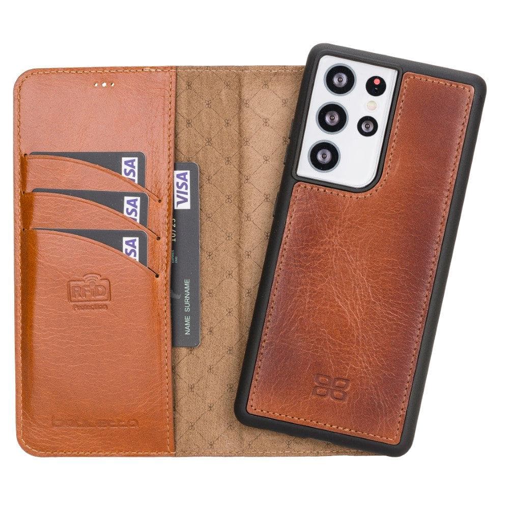  LEMAXELERS Samsung Galaxy S21 Ultra Case PU Leather