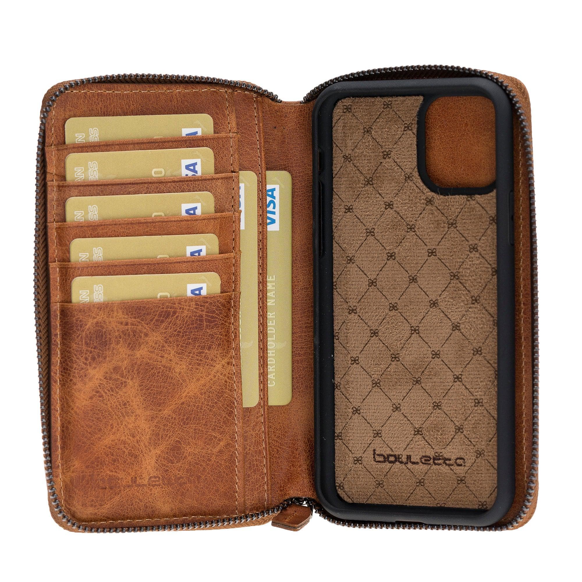 Pouch Magnetic Detachable Leather Wallet Case For Apple iPhone 11 Series Bouletta Shop