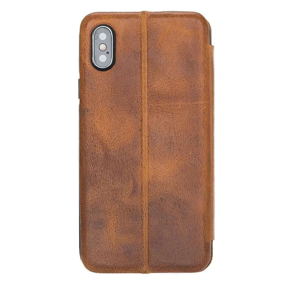 Slim Fit Book Leather Case for Apple iPhone X and iPhone XS Bouletta LTD