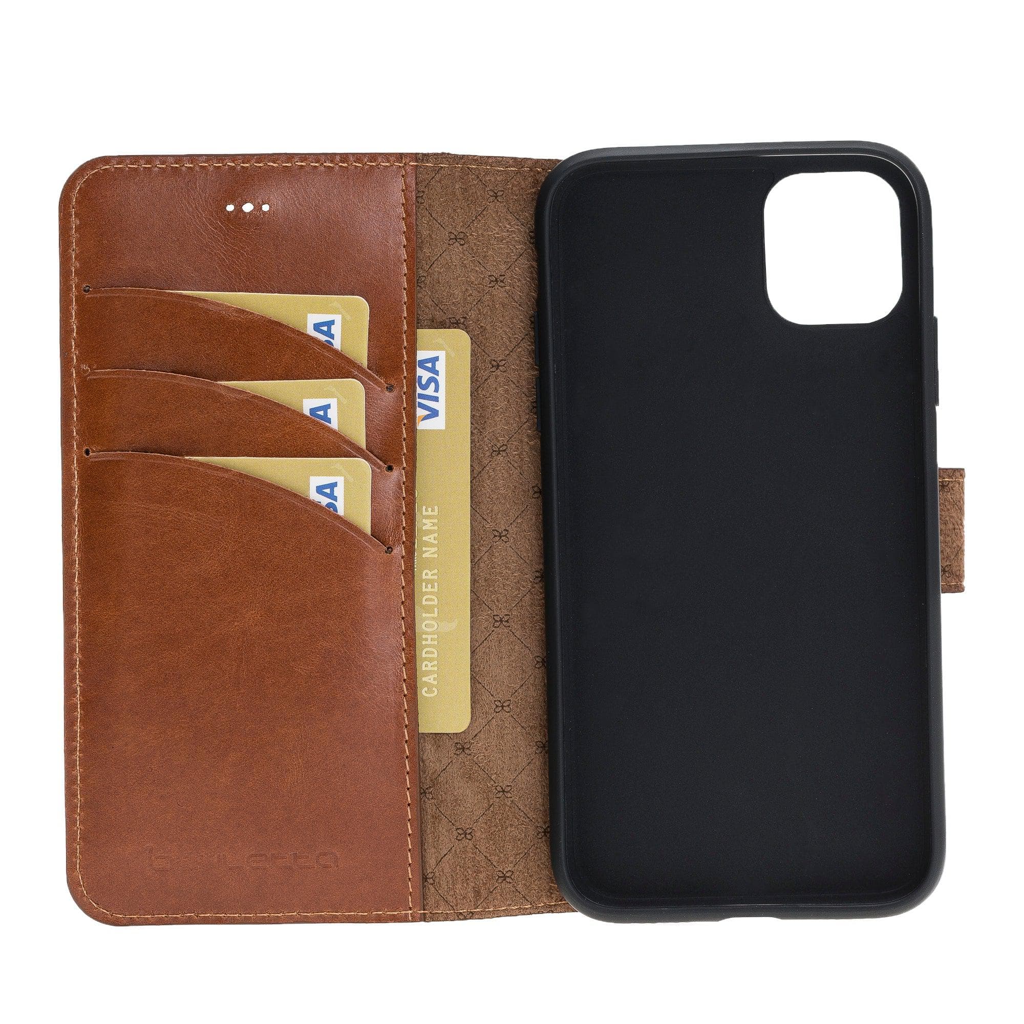 Wallet Folio with ID Slot Leather Wallet Case For Apple iPhone 11 Series Bouletta LTD