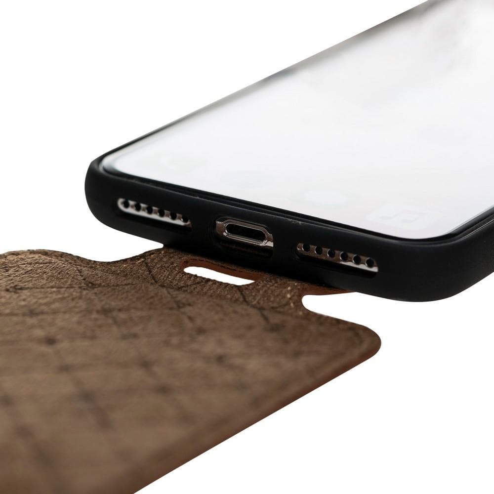 motor Tragisch energie Flip Leather Case for Apple iPhone X Series