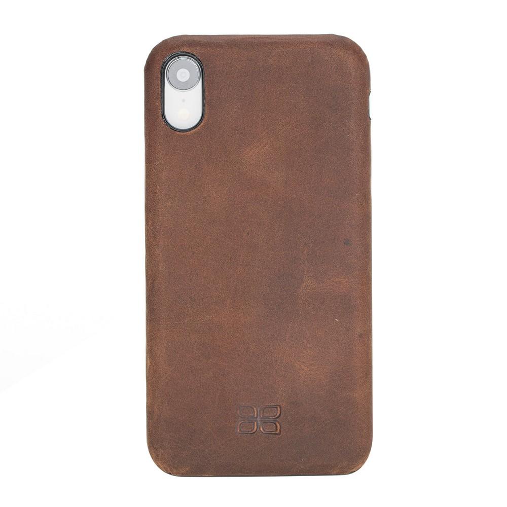 Concept Cover Leather Case for Apple iPhone XR  - Antic Brown Bouletta Shop